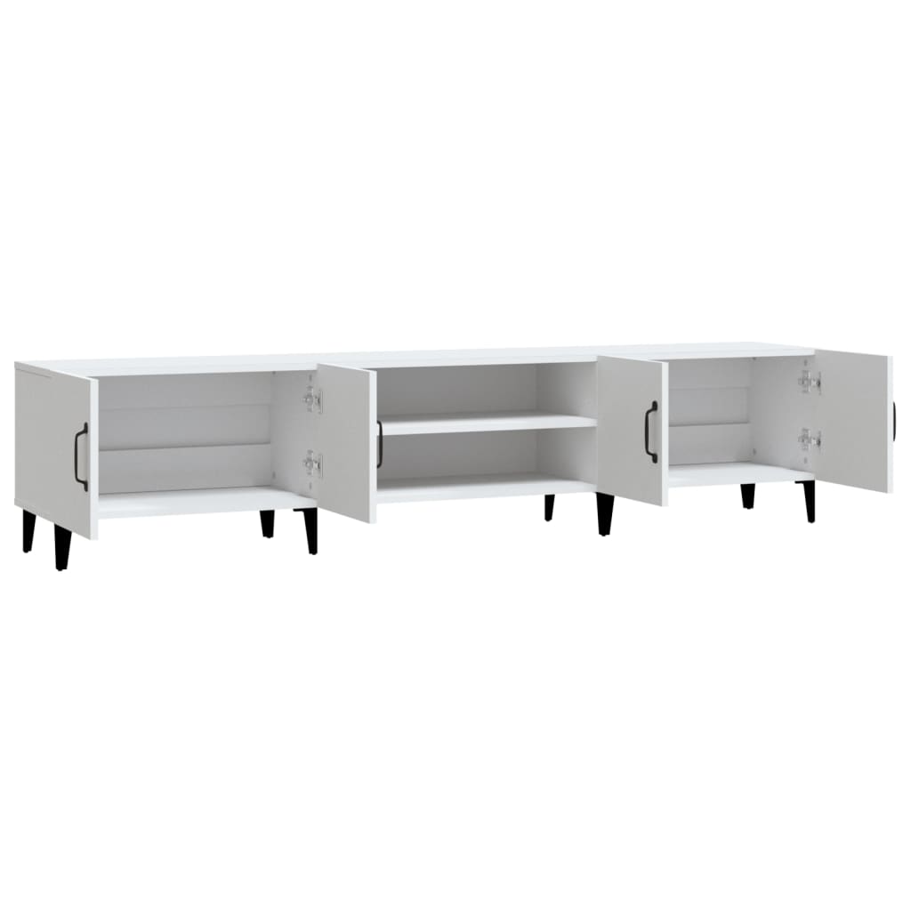 Mobile Porta TV Bianco 180x31,5x40 cm in Legno Multistrato - homemem39