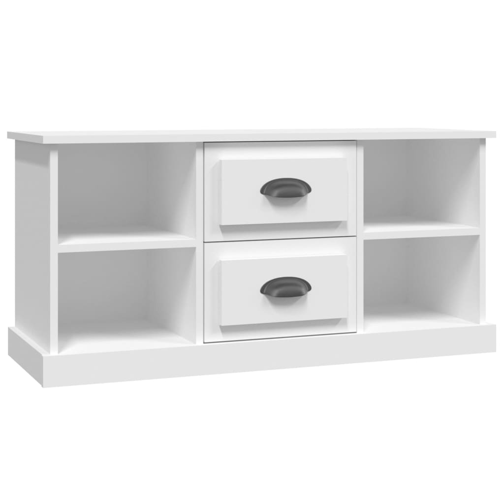 Mobile Porta TV Bianco 99,5x35,5x48 cm in Legno Multistrato - homemem39