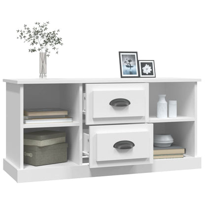 Mobile Porta TV Bianco 99,5x35,5x48 cm in Legno Multistrato - homemem39