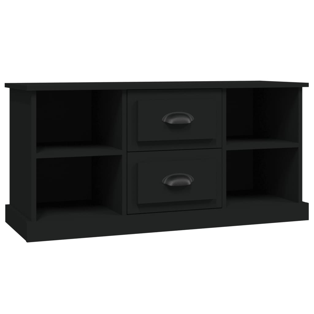 Mobile Porta TV Nero 99,5x35,5x48 cm in Legno Multistrato - homemem39