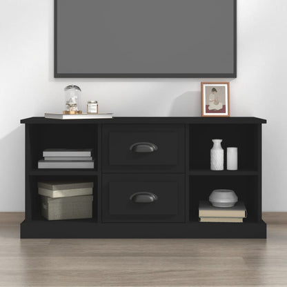 Mobile Porta TV Nero 99,5x35,5x48 cm in Legno Multistrato - homemem39