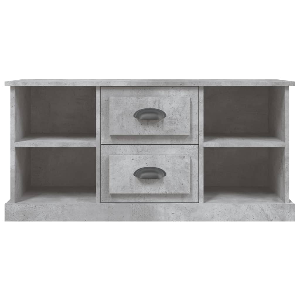 Mobile Porta TV Grigio Cemento 99,5x35,5x48cm Legno Multistrato - homemem39