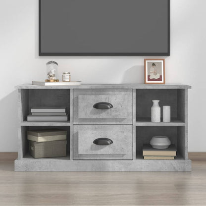 Mobile Porta TV Grigio Cemento 99,5x35,5x48cm Legno Multistrato - homemem39