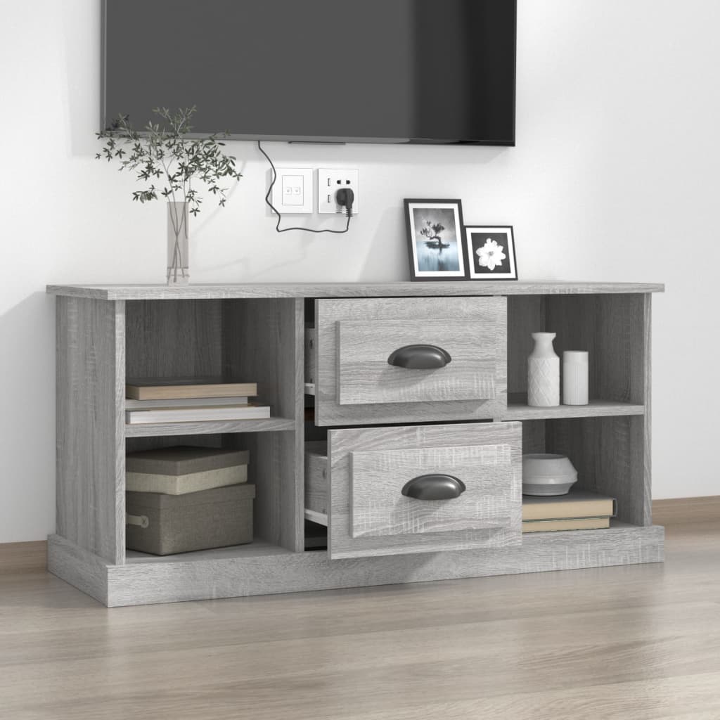 Mobile Porta TV Grigio Sonoma 99,5x35,5x48 cm Legno Multistrato - homemem39