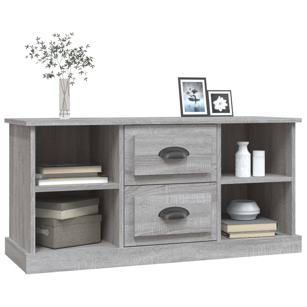 Mobile Porta TV Grigio Sonoma 99,5x35,5x48 cm Legno Multistrato - homemem39