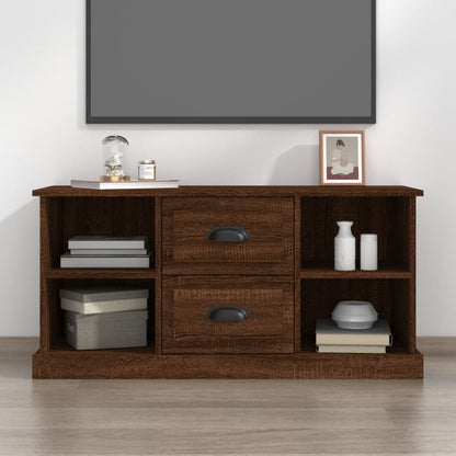 Mobile Porta TV Rovere Marrone 99,5x35,5x48cm Legno Multistrato - homemem39