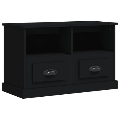 Mobile Porta TV Nero 80x35x50 cm in Legno Multistrato - homemem39