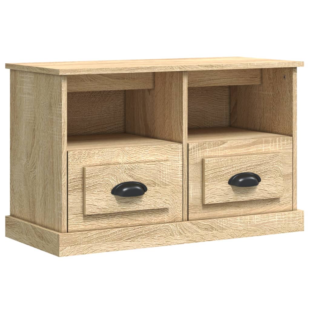 Mobile Porta TV Rovere Sonoma 80x35x50 cm in Legno Multistrato - homemem39