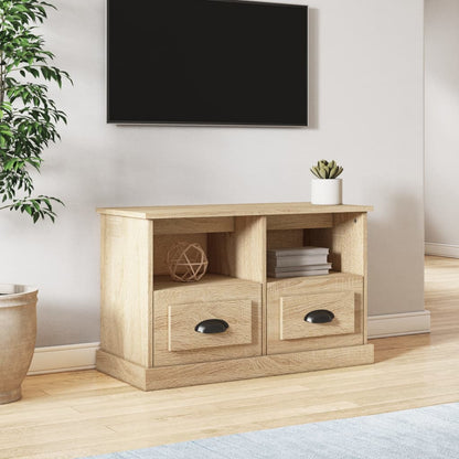 Mobile Porta TV Rovere Sonoma 80x35x50 cm in Legno Multistrato - homemem39