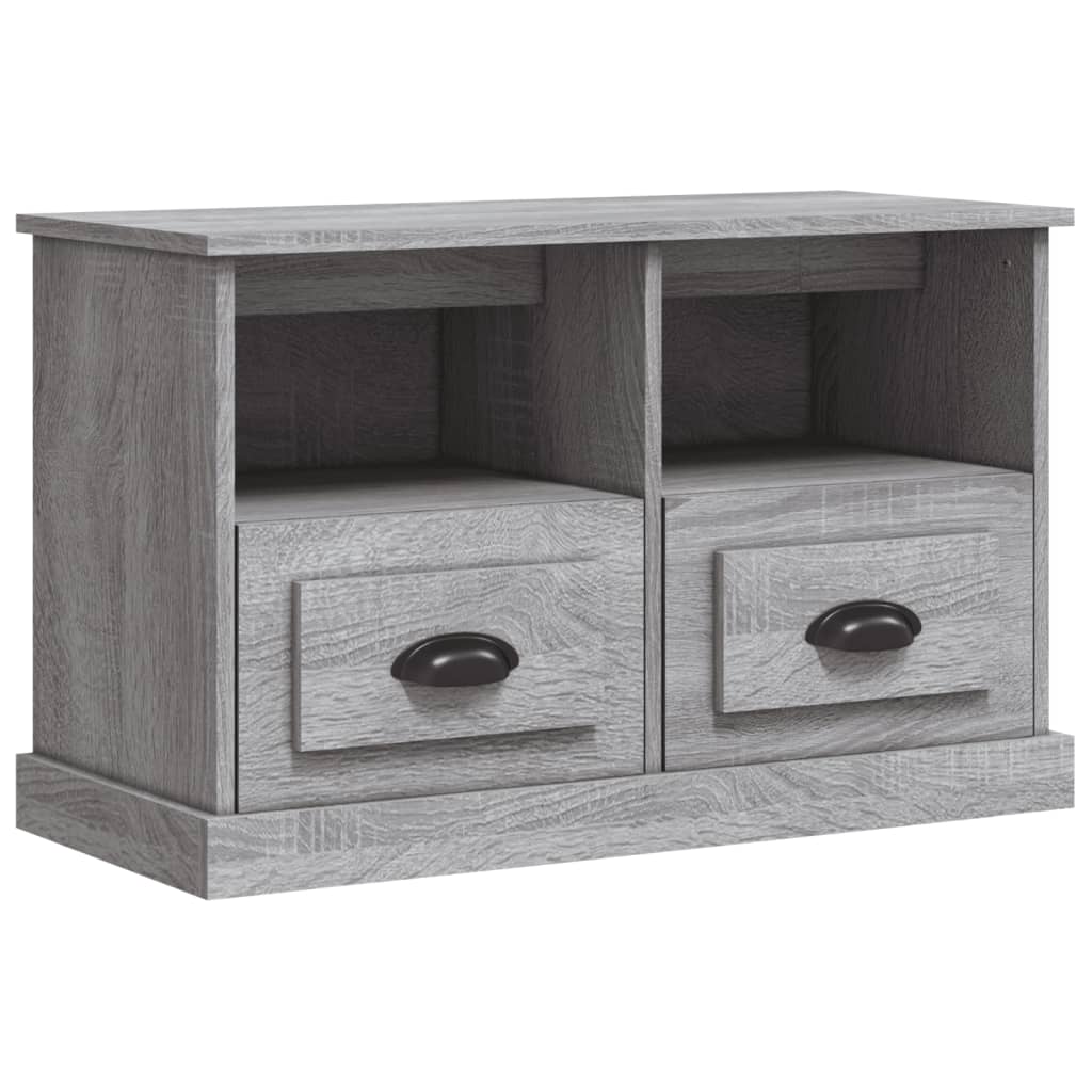 Mobile Porta TV Grigio Sonoma 80x35x50 cm in Legno Multistrato - homemem39