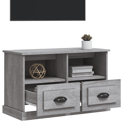 Mobile Porta TV Grigio Sonoma 80x35x50 cm in Legno Multistrato - homemem39