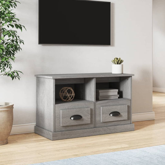 Mobile Porta TV Grigio Sonoma 80x35x50 cm in Legno Multistrato - homemem39