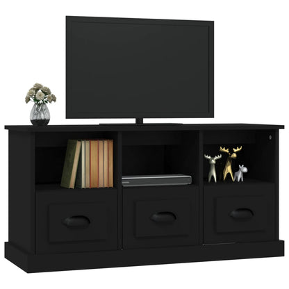 Mobile Porta TV Nero 100x35x50 cm in Legno Multistrato - homemem39