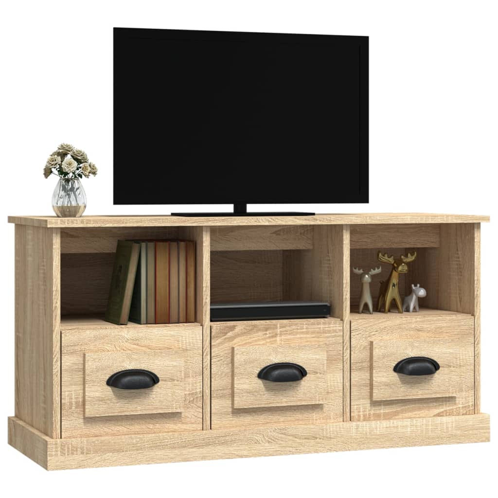 Mobile per TV Rovere Sonoma 100x35x50 cm in Legno Multistrato - homemem39