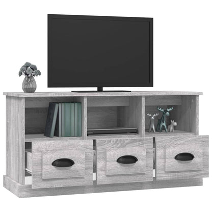 Mobile Porta TV Grigio Sonoma 100x35x50 cm in Legno Multistrato - homemem39