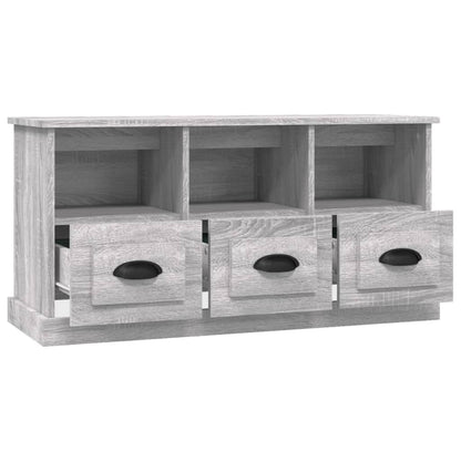 Mobile Porta TV Grigio Sonoma 100x35x50 cm in Legno Multistrato - homemem39