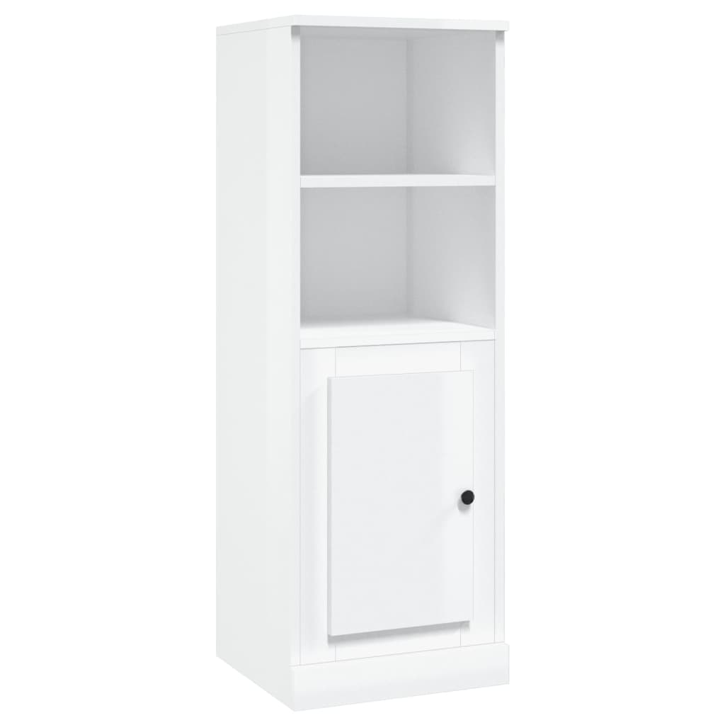 Credenza Bianco Lucido 36x35,5x103,5 cm in Legno Multistrato - homemem39