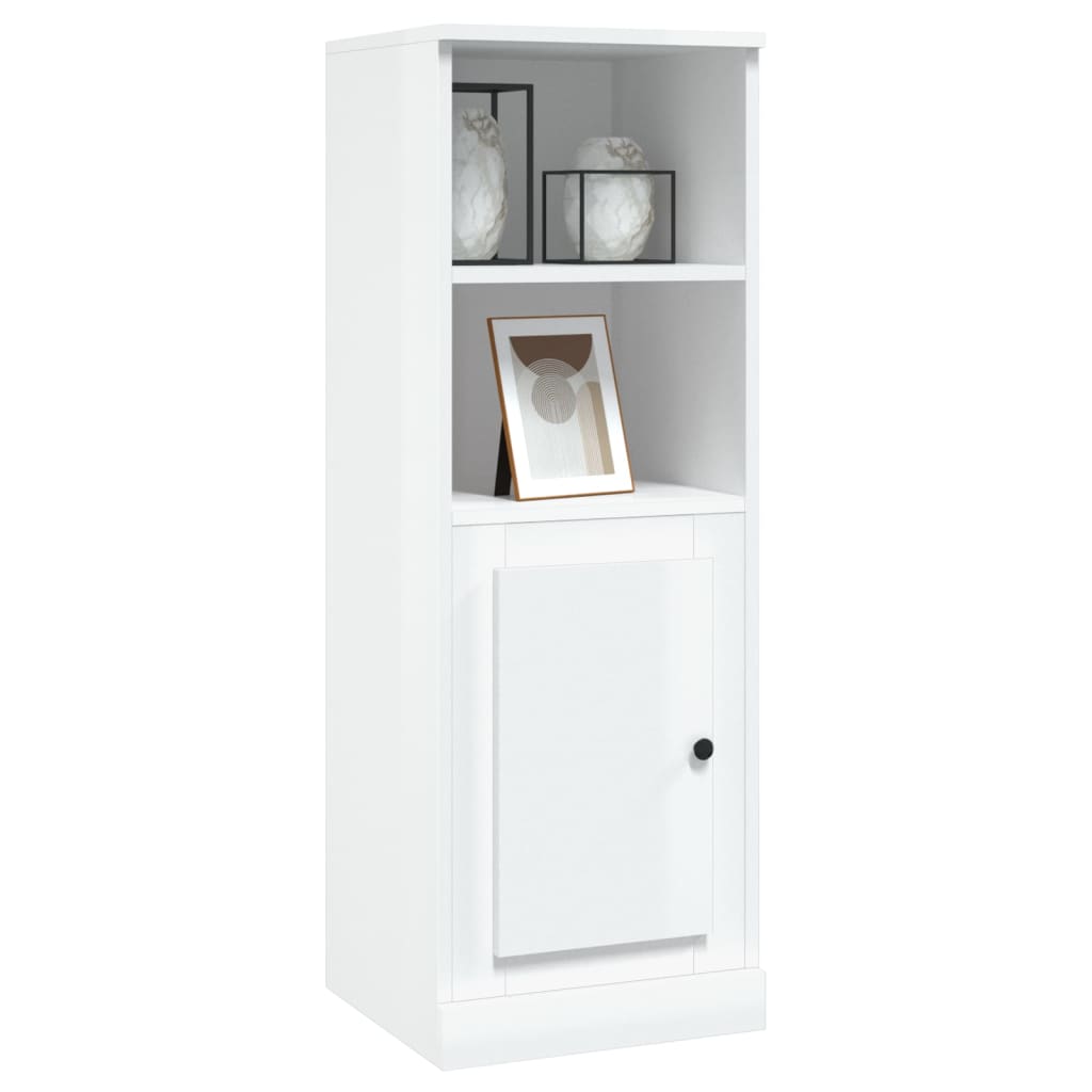 Credenza Bianco Lucido 36x35,5x103,5 cm in Legno Multistrato - homemem39