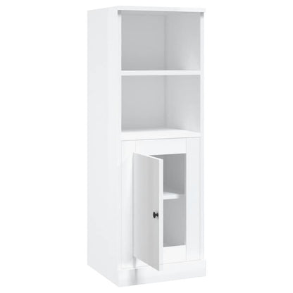 Credenza Bianco Lucido 36x35,5x103,5 cm in Legno Multistrato - homemem39