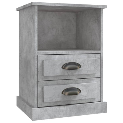 Comodini 2 pz Grigio Cemento 43x36x60 cm - homemem39