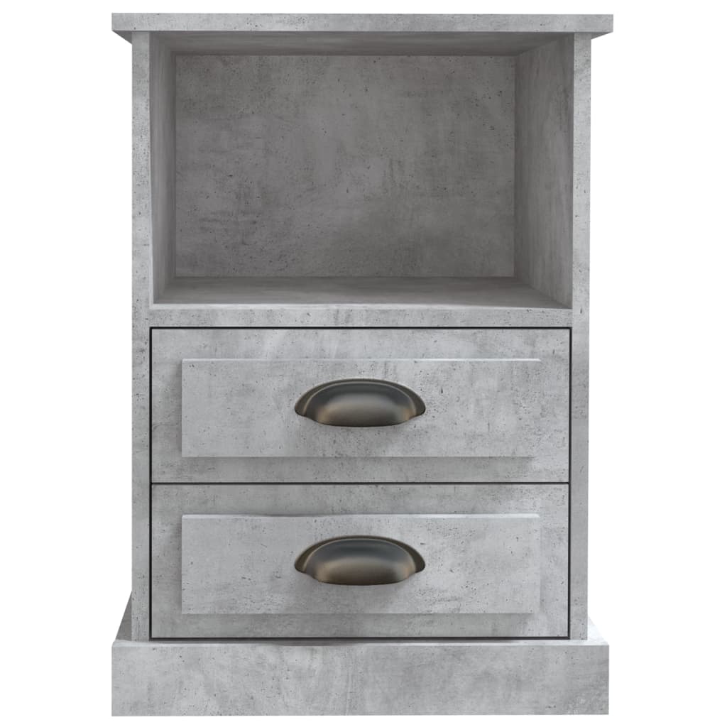 Comodini 2 pz Grigio Cemento 43x36x60 cm - homemem39