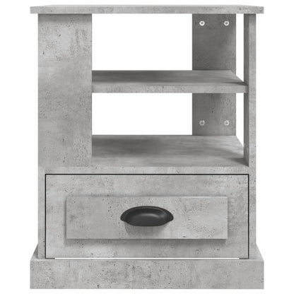 Tavolino Grigio Cemento 50x50x60 cm in Legno Multistrato - homemem39