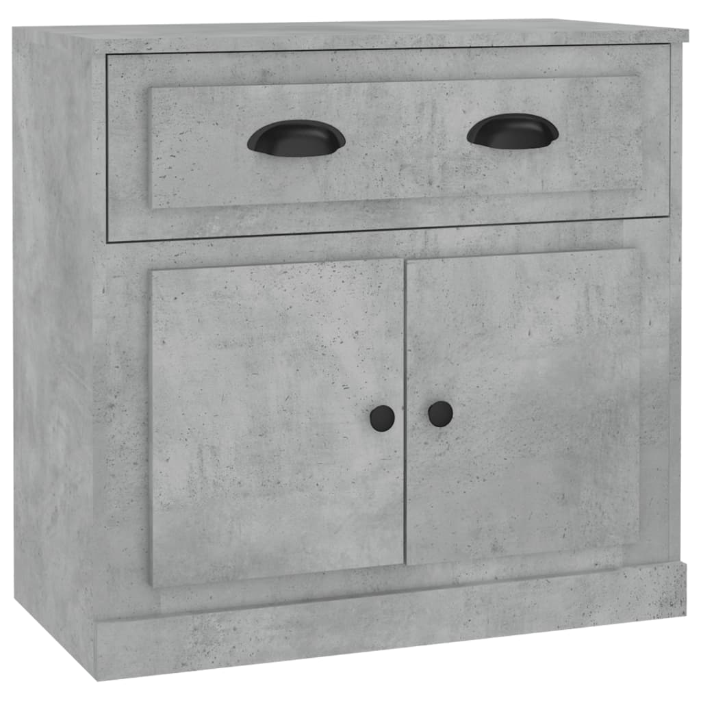 Credenza Grigio Cemento 70x35,5x67,5 cm in Legno Multistrato - homemem39