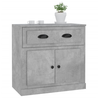 Credenza Grigio Cemento 70x35,5x67,5 cm in Legno Multistrato - homemem39