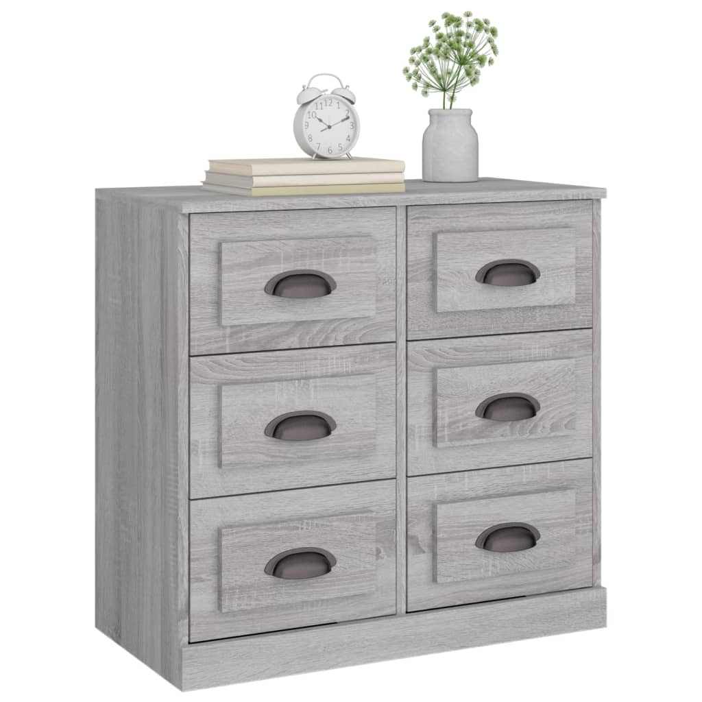 Credenza Grigio Sonoma 70x35,5x67,5 cm in Legno Multistrato - homemem39