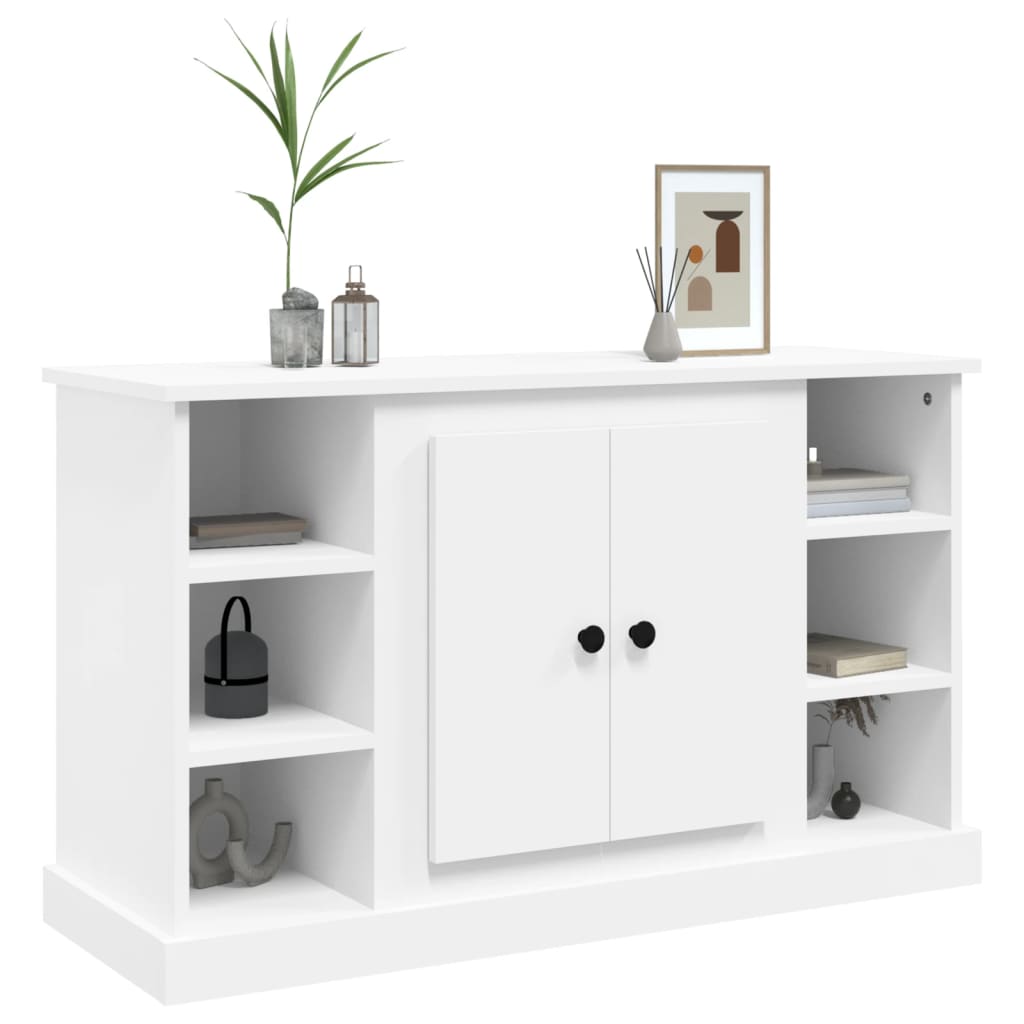 Credenza Bianca 100x35,5x60 cm in Legno Multistrato - homemem39