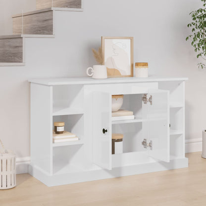 Credenza Bianco Lucido 100x35,5x60 cm in Legno Multistrato - homemem39