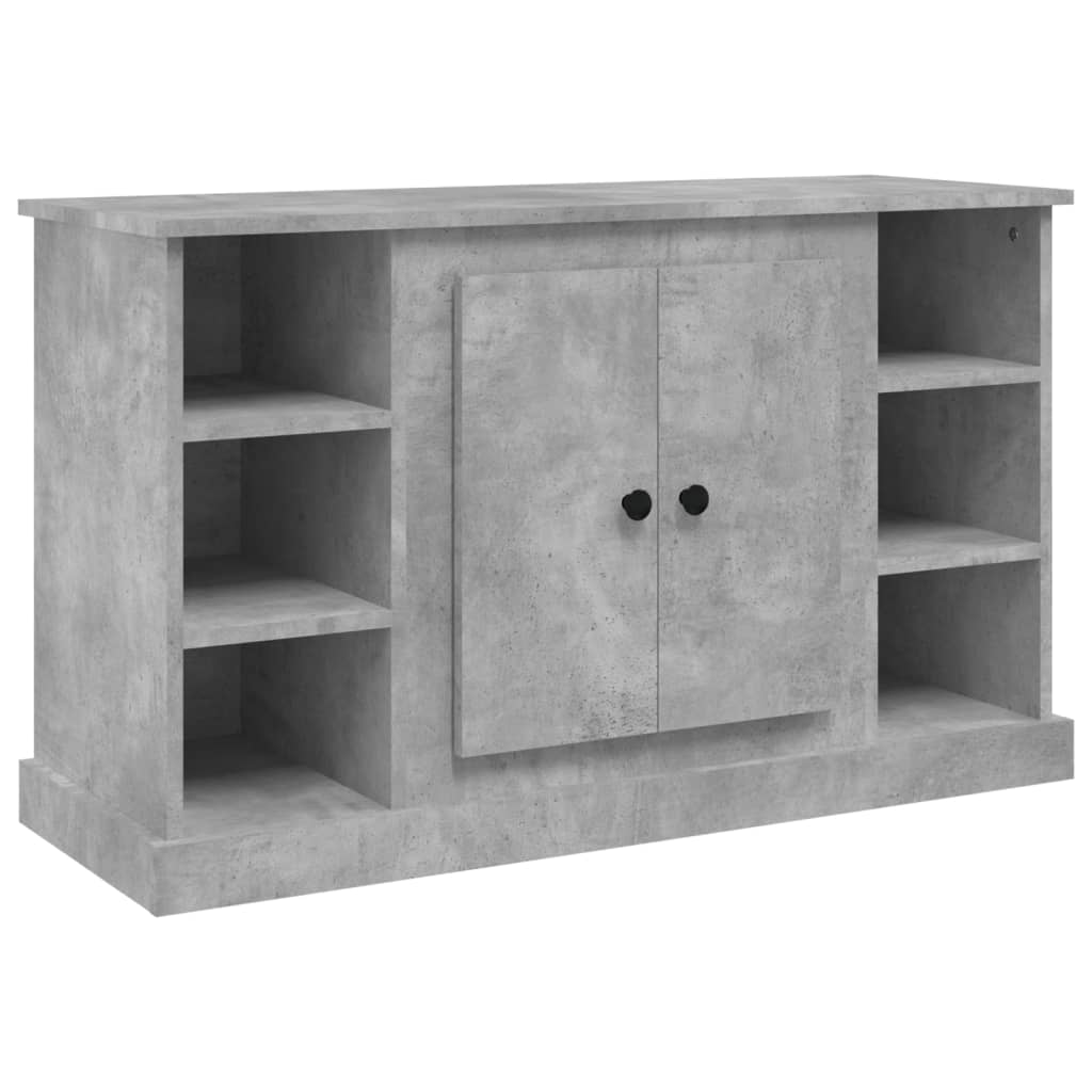 Credenza Grigio Cemento 100x35,5x60 cm in Legno Multistrato - homemem39