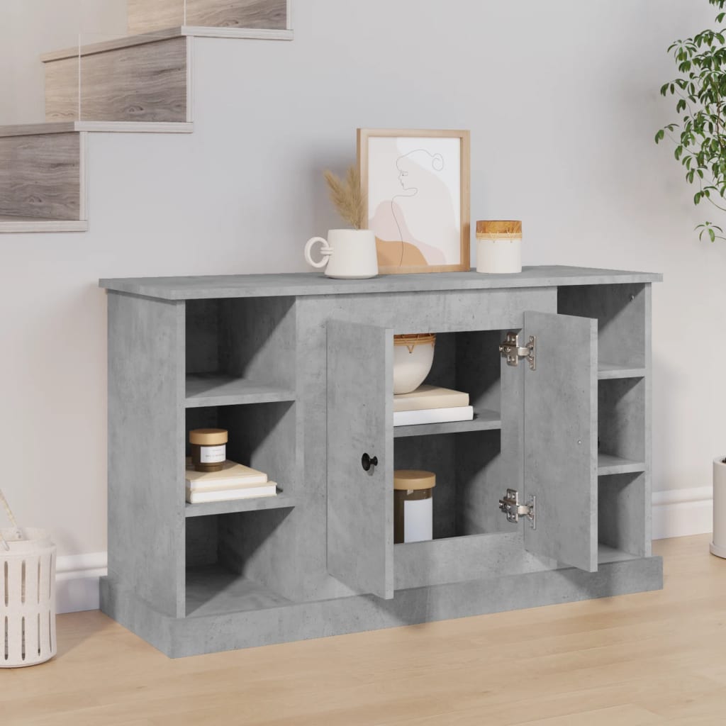 Credenza Grigio Cemento 100x35,5x60 cm in Legno Multistrato - homemem39