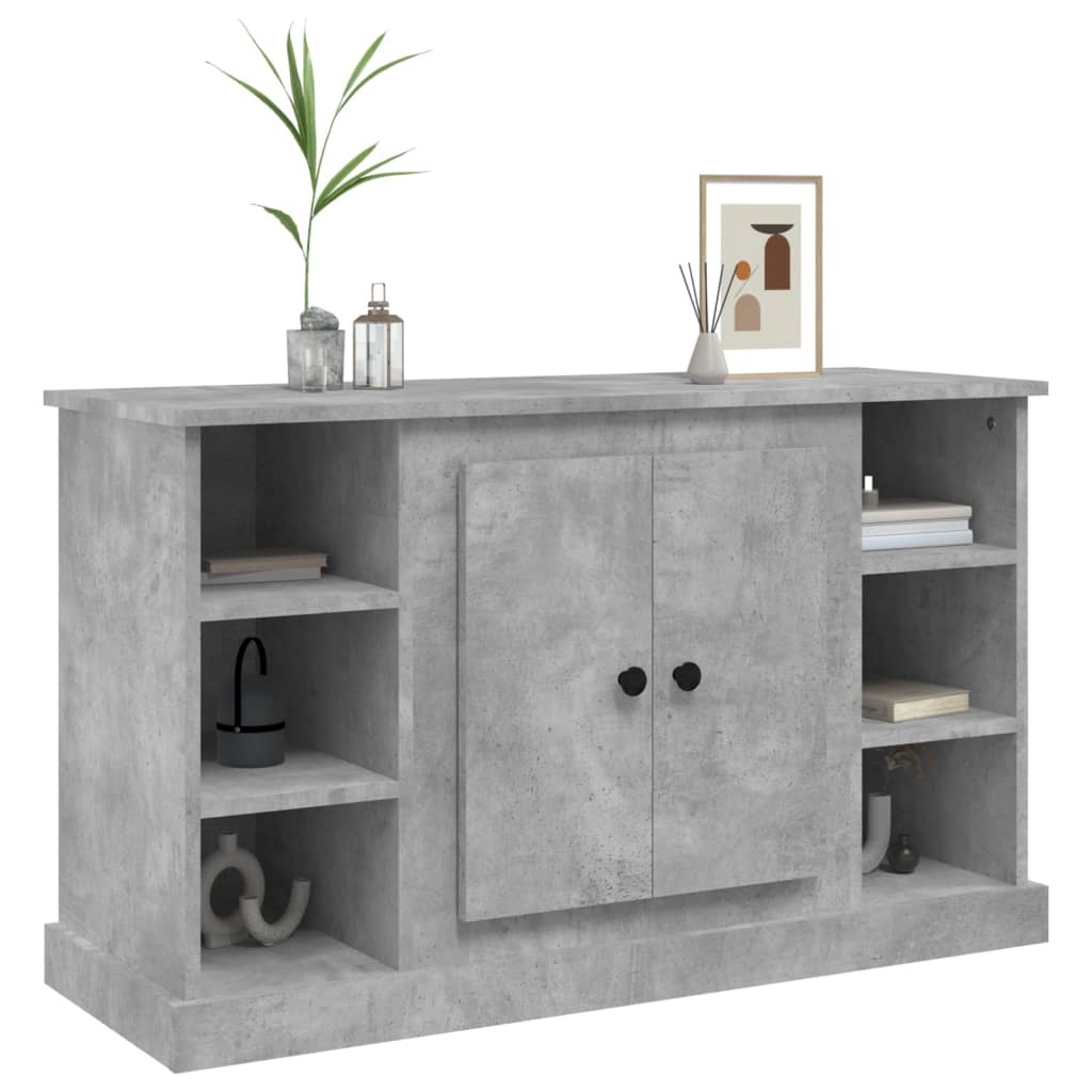 Credenza Grigio Cemento 100x35,5x60 cm in Legno Multistrato - homemem39