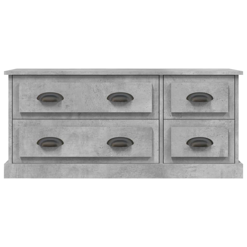 Mobile Porta TV Grigio Cemento 100x35,5x45cm Legno Multistrato - homemem39