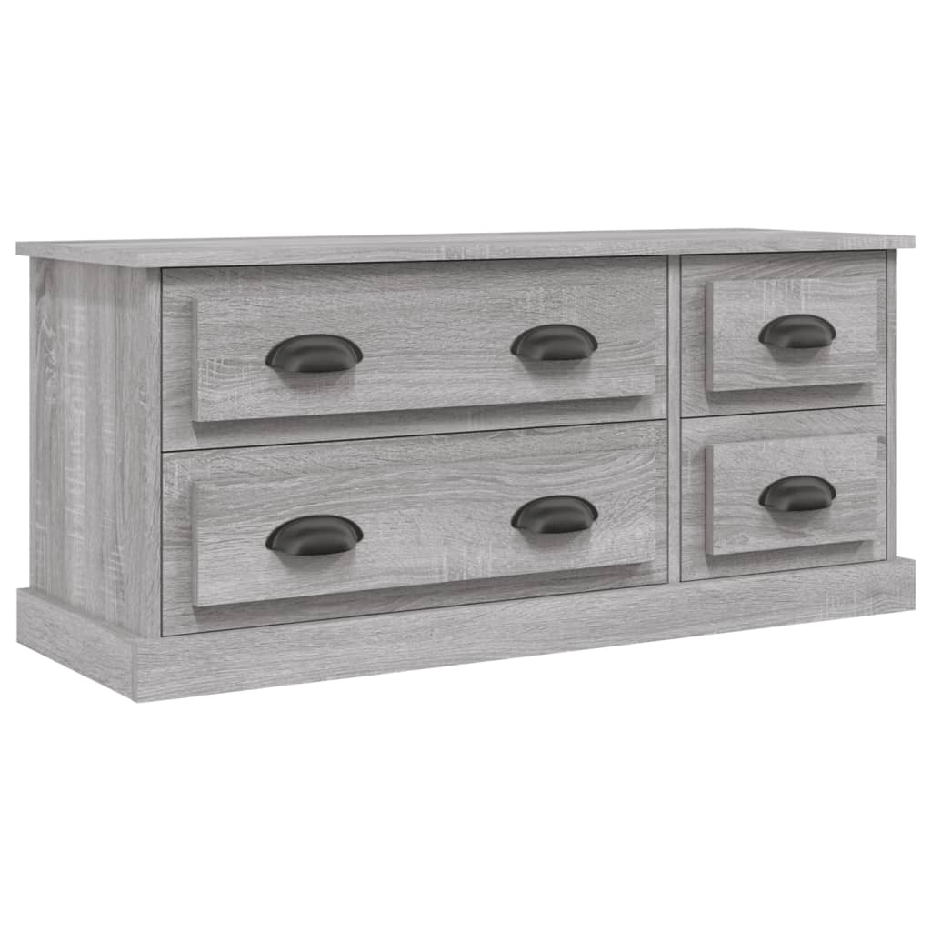 Mobile TV Grigio Sonoma 100x35,5x45 cm in Legno Multistrato - homemem39