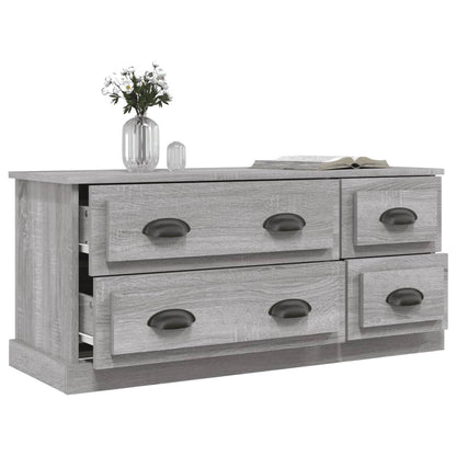 Mobile TV Grigio Sonoma 100x35,5x45 cm in Legno Multistrato - homemem39