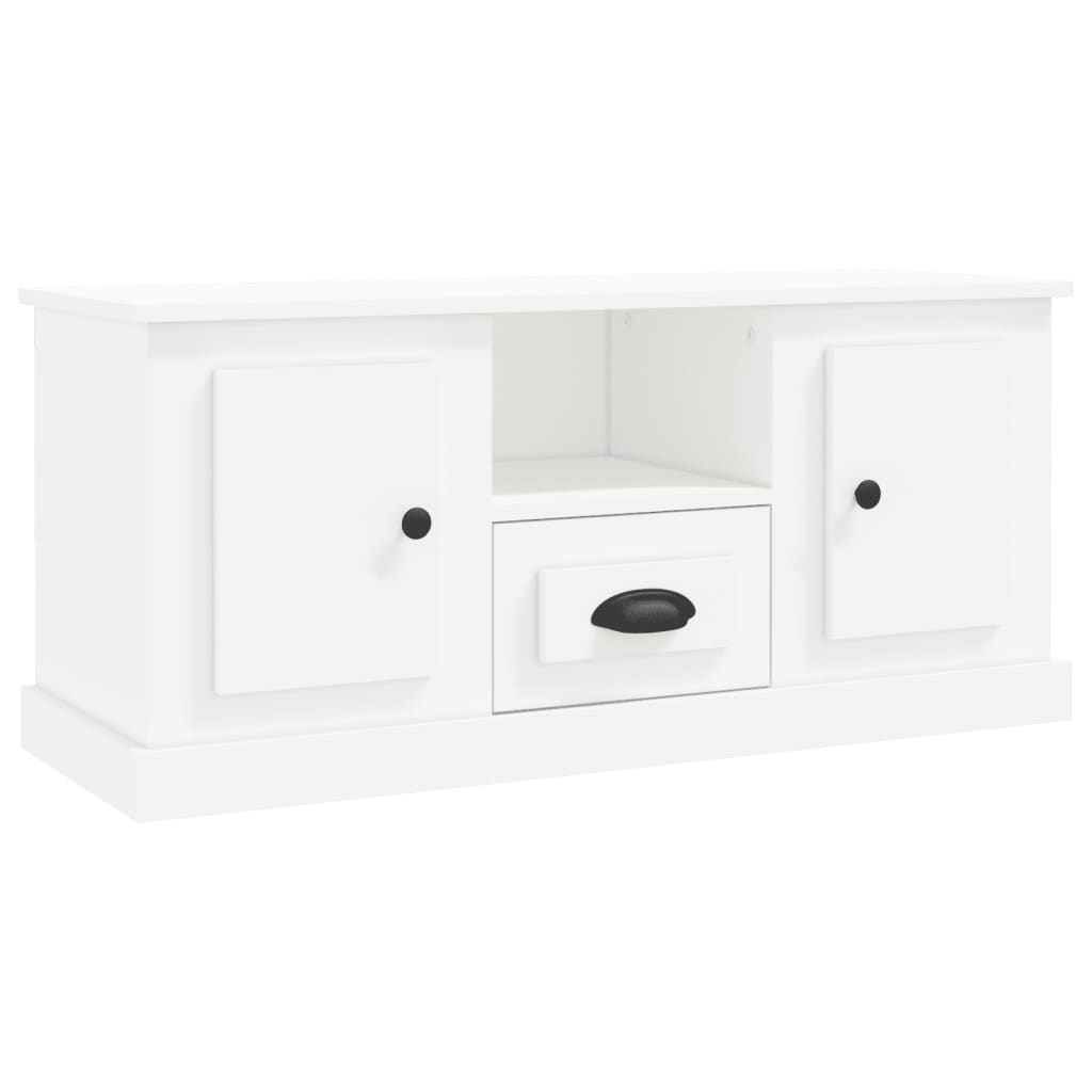 Mobile Porta TV Bianco 100x35,5x45 cm in Legno Multistrato - homemem39