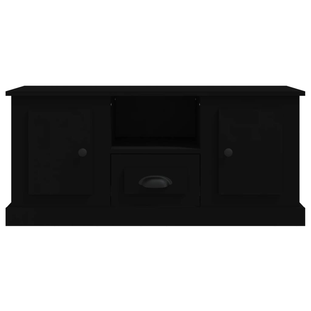 Mobile Porta TV Nero 100x35,5x45 cm in Legno Multistrato - homemem39