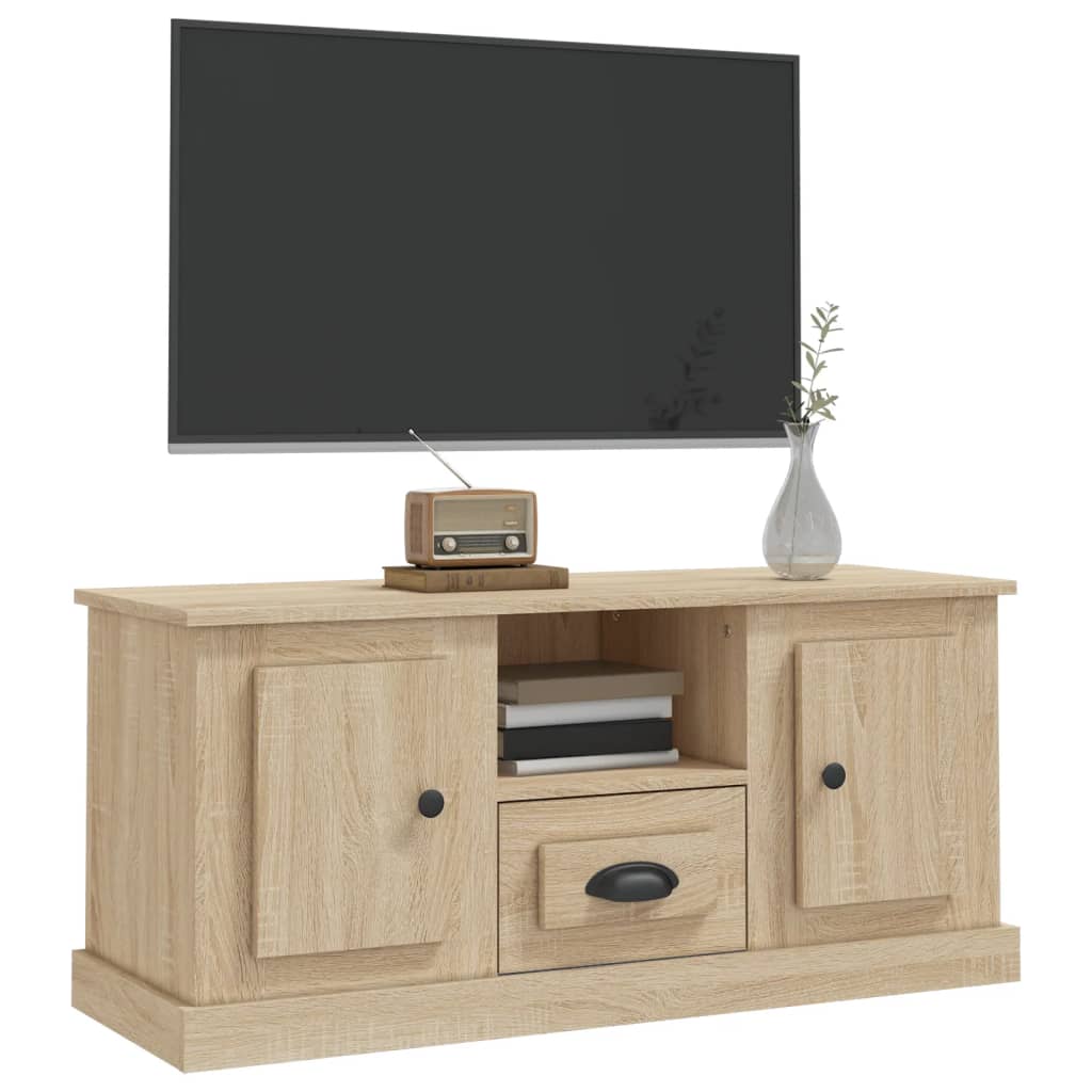 Mobile per TV Rovere Sonoma 100x35,5x45 cm in Legno Multistrato - homemem39