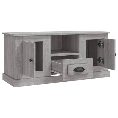 Mobile TV Grigio Sonoma 100x35,5x45 cm in Legno Multistrato - homemem39