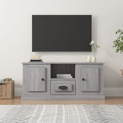 Mobile TV Grigio Sonoma 100x35,5x45 cm in Legno Multistrato - homemem39