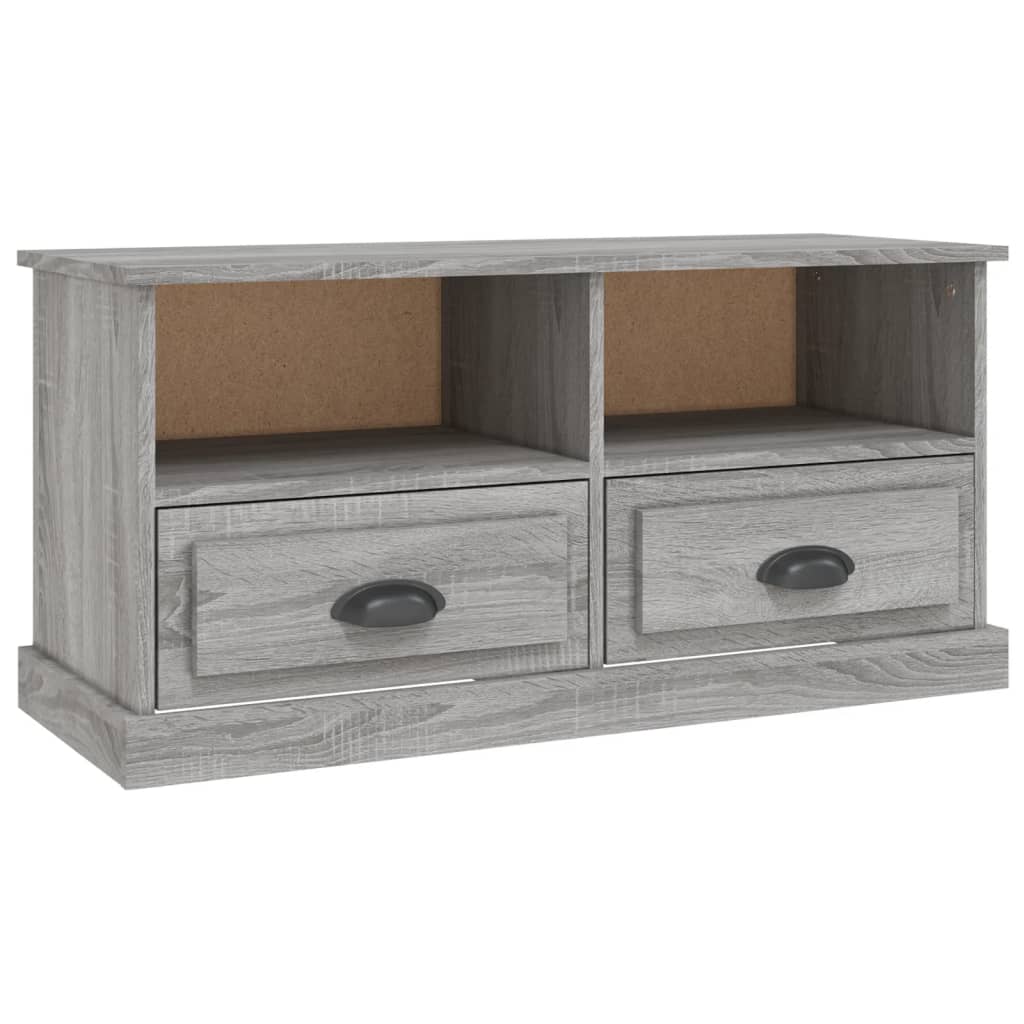 Mobile TV Grigio Sonoma 93x35,5x45 cm in Legno Multistrato - homemem39