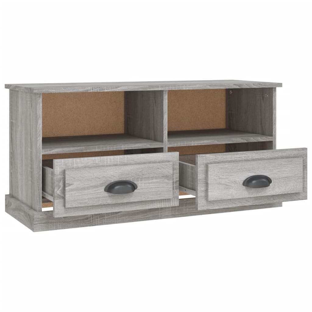 Mobile TV Grigio Sonoma 93x35,5x45 cm in Legno Multistrato - homemem39