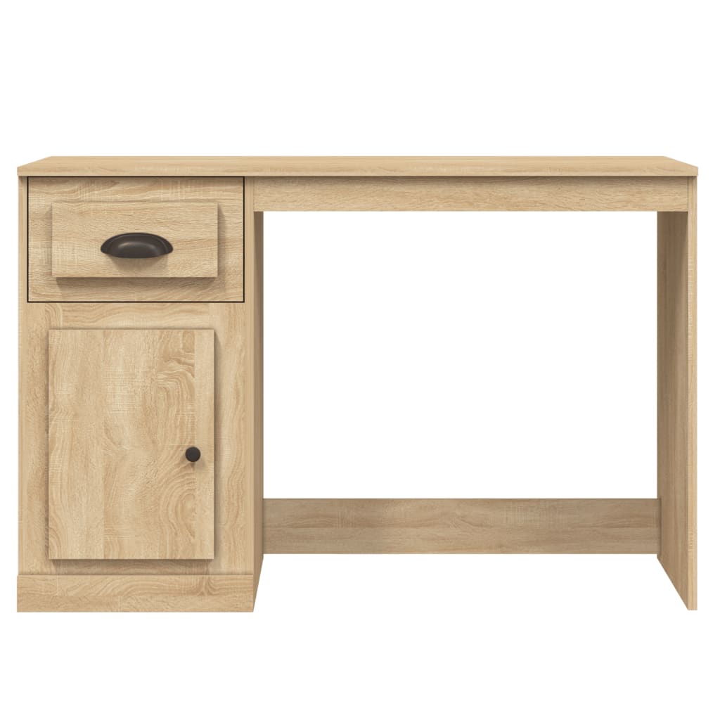 Scrivania Cassetto Rovere Sonoma 115x50x75 cm Legno Multistrato - homemem39