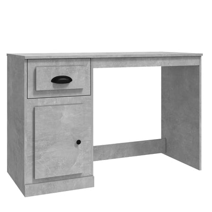 Scrivania Cassetto Grigio Cemento 115x50x75cm Legno Multistrato - homemem39