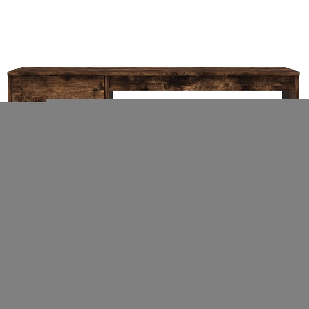 Scrivania Cassetto Rovere Fumo 115x50x75 cm Legno Multistrato - homemem39