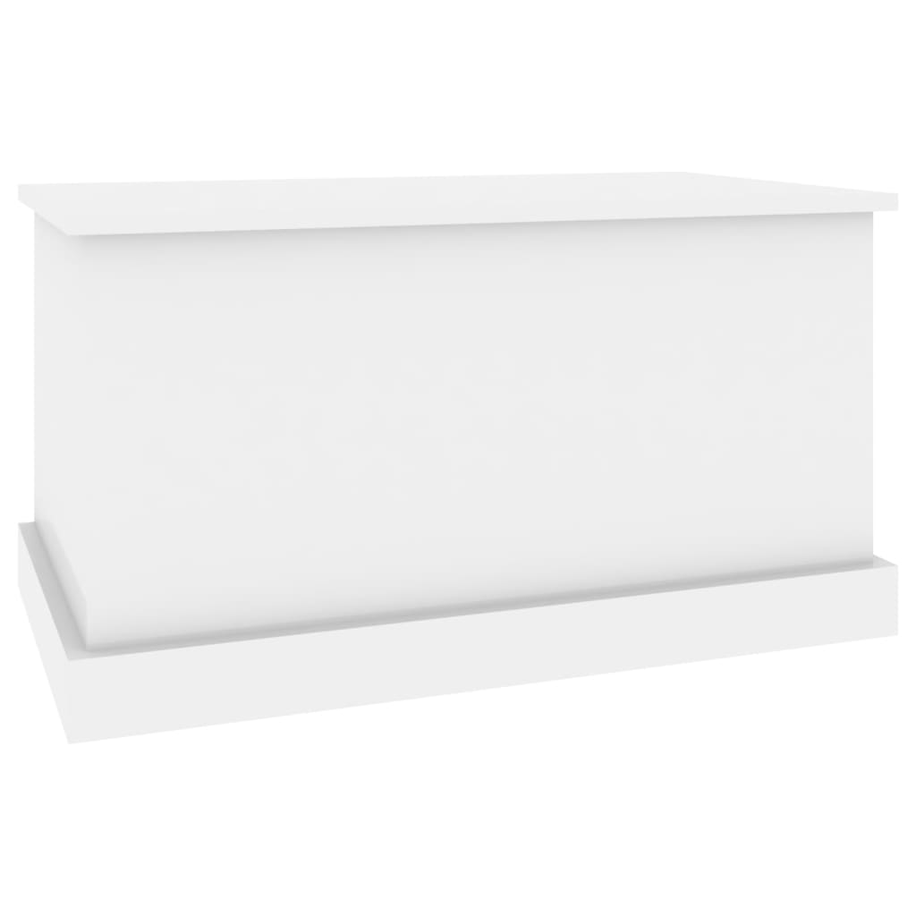 Contenitore Bianco Lucido 70x40x38 cm Legno Multistrato - homemem39