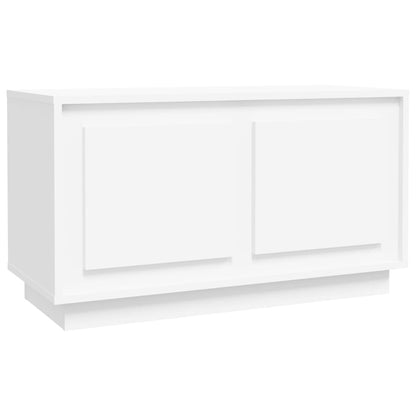 Mobile Porta TV Bianco 80x35x45 cm in Legno Multistrato - homemem39