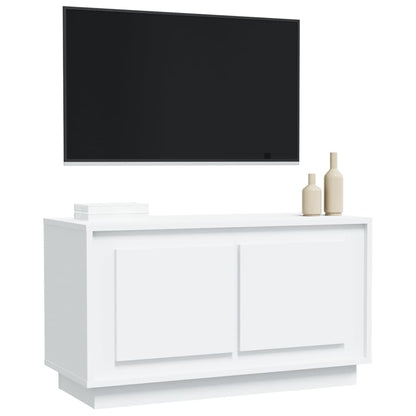 Mobile Porta TV Bianco 80x35x45 cm in Legno Multistrato - homemem39